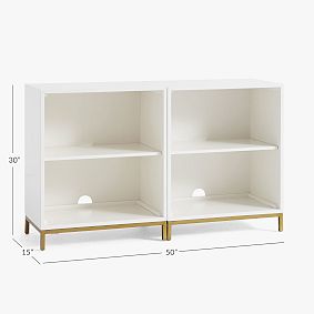 Blaire 2-Shelf Low Bookcase, Set of 2 (50")