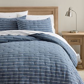 Bolinas Stripe Knit Comforter