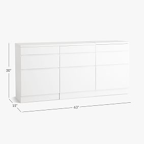 Bowen Triple Wide 3-Drawer Wide Storage Cabinet (63")