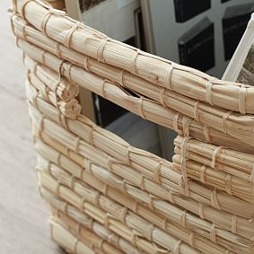 Naturalist Woven Storage Bins, Natural