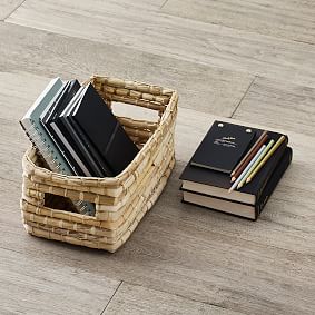 Naturalist Woven Storage Bins, Natural