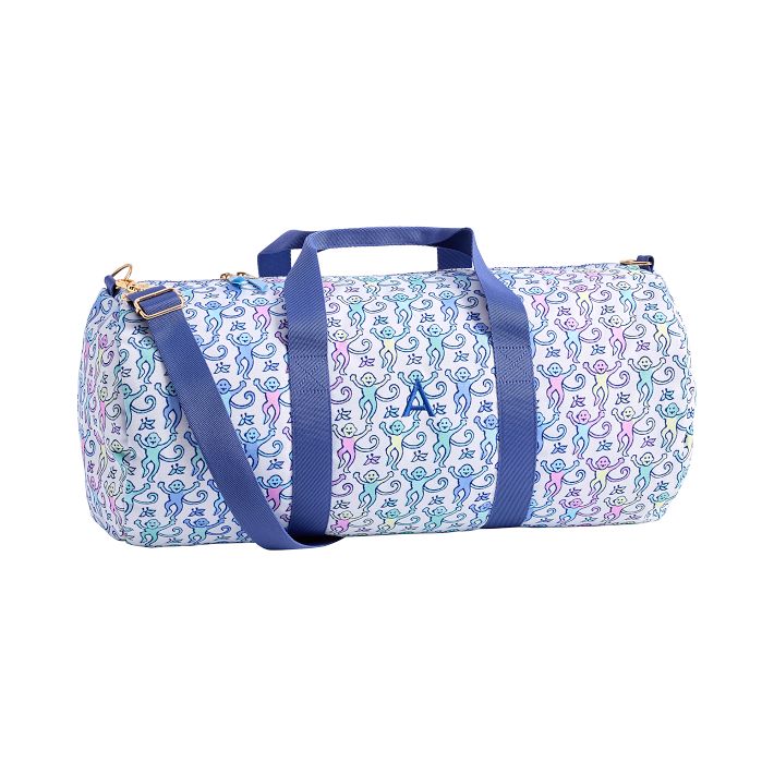 Roller Rabbit Lavender Monkey Duffle Bag | Pottery Barn Teen