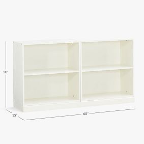 Stack Me Up Double 2-Shelf Low Bookcase (60")