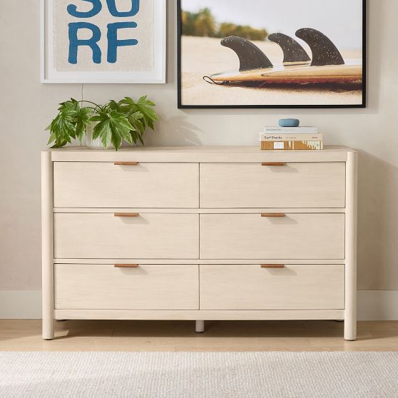 Coronado 6-Drawer Dresser, Biscotti | Pottery Barn Teen