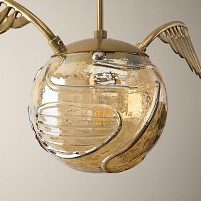 Harry Potter™ Golden Snitch™ Glass Globe Pendant