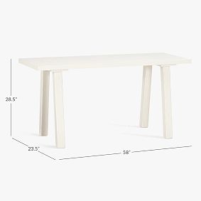 Customize It Simple Desk, Simply White