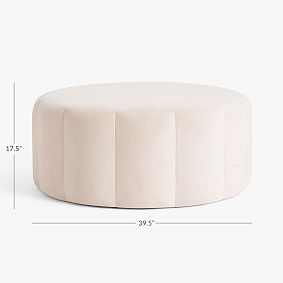 Monique Lhuillier Ottoman, Performance Everyday Velvet Pale Blush