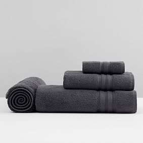 Everyday Essential Towel &amp; Bath Mat Bundle - Charcoal