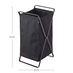 Folding Laundry Hamper - Black