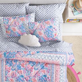 Lilly Pulitzer Slathouse Soiree Patchwork Quilt
