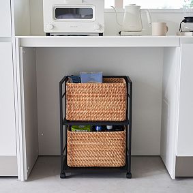 Two-Tier Hideaway Storage Cart
