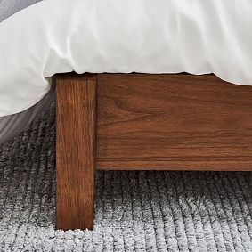 Batten Platform Bed - Dark Walnut