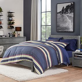 Bowline Stripe Organic Duvet Cover