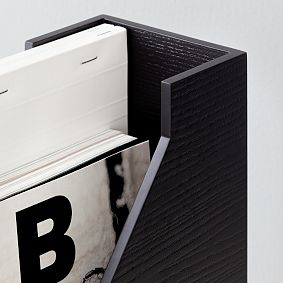 Classic Wooden Desk Accessories, Magazine Caddy