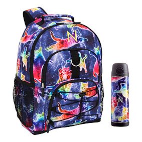 Gear-Up Cats in Space  Backpack &amp; Water Bottle Bundle, Set of 2