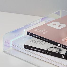 Acrylic Iridescent File Holder