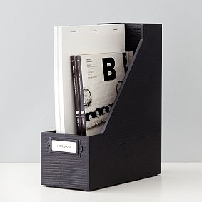 Classic Wooden Desk Accessories, Magazine Caddy