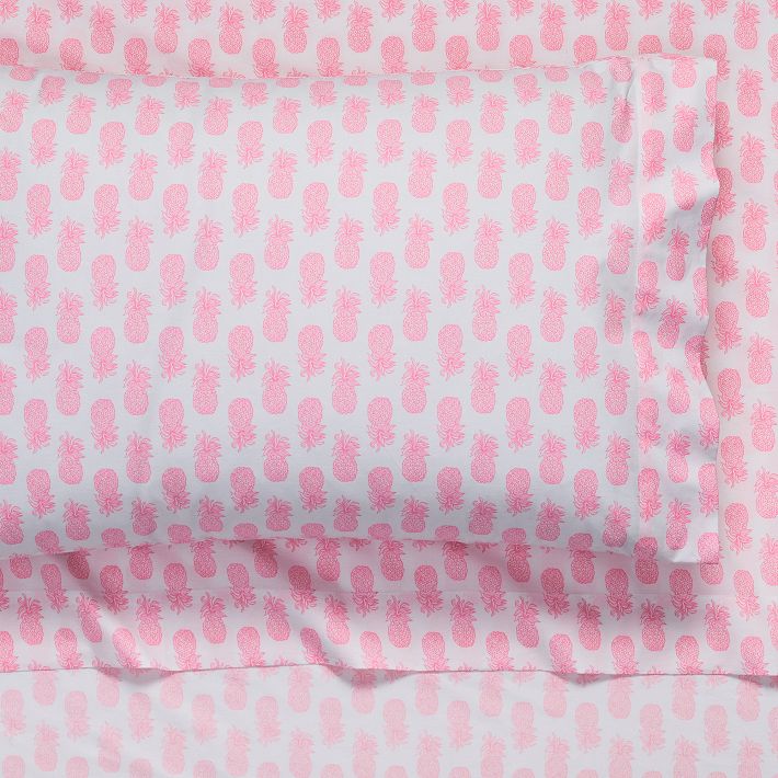 Lilly Pulitzer Slice Of Sunshine Organic Sheet Set | Pottery Barn Teen