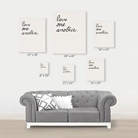 Minted® Love one, Love all Canvas Art by Maja Cunningham