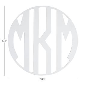 No Nails Triple Block Monogram