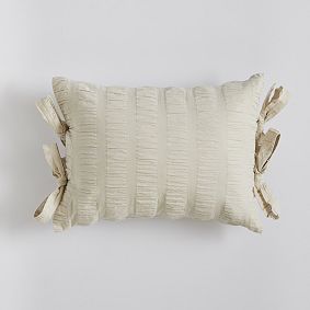 Seersucker Lumbar Pillow Cover