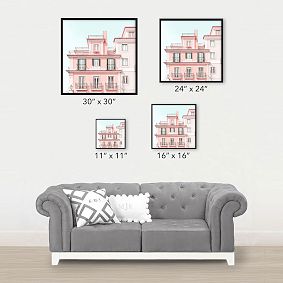 Minted® Pastel Pink House Framed Art by Heather Loriece