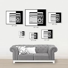 Minted® Two-Tone Transistor Radio Framed Art by Jonathan Brooks