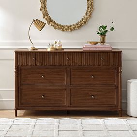 Chris Loves Julia 7-Drawer Scallop Dresser (56w x 19d")