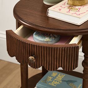Chris Loves Julia Scallop Nightstand (16d")