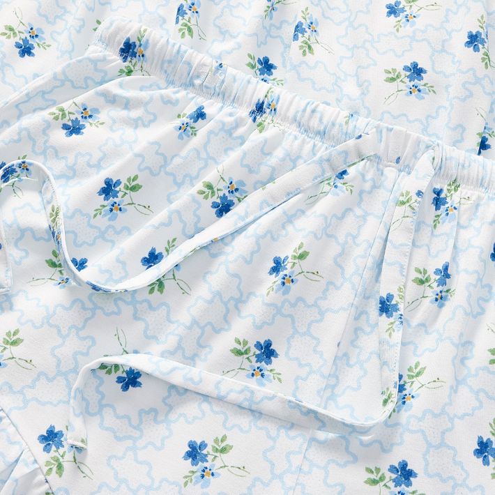 Hill House Home Clematis Scallop Short Pajama Set | Pottery Barn Teen
