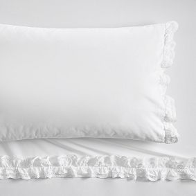 Hill House Home Eyelet Cuff Sheet Set