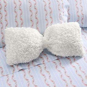 LoveShackFancy Rose Petal Bow Pillow