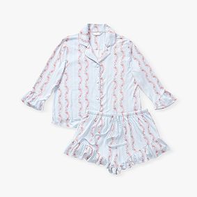 LoveShackFancy Sun Terrace Bamboo Viscose Pajama Set