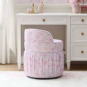 LoveShackFancy Windsor Rose Leona Vanity Stool