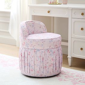 LoveShackFancy Windsor Rose Leona Vanity Stool