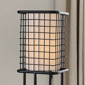 Metal Grid Floor Lamp (55.5")