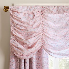LoveShackFancy Windsor Rose Light Filtering Curtain Valance Set