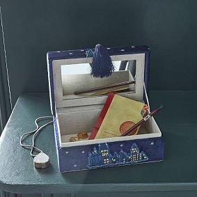 Harry Potter™ Hedwig™ Beaded Velvet Jewellery Box