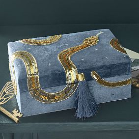 Harry Potter™ Nagini™ Beaded Velvet Jewellery Box