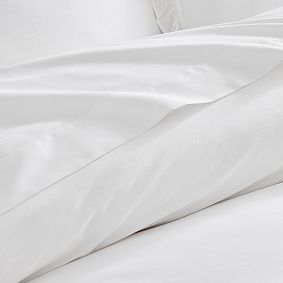 Cotton Percale Mini Ruffle Duvet Cover