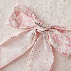 LoveShackFancy Printed Bow Ornaments - Set of 6