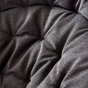 Chenille Plain Weave Washed Charcoal Hang-A-Round Chair