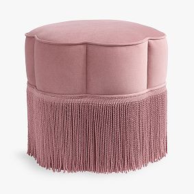 Open Box: <i>Wicked</i> Vanity Stool - Performance Plush Chenille Blush