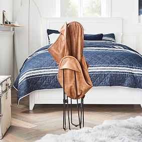 Faux Leather Caramel Butterfly Chair