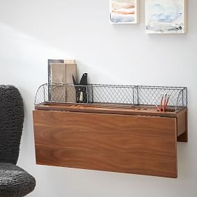 Industrial Metal USB Wall Desk