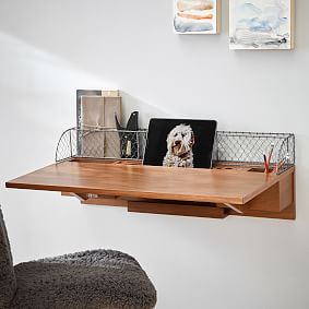 Industrial Metal USB Wall Desk