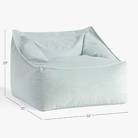 Large Performance Everyday Velvet Light Pool Modern Lounger