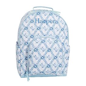 Hill House Home Quilted Gear-Up Backpack, Blue/Green