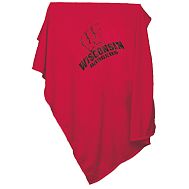 College Sweatshirt Oversized Throw - University of Wisconsin-Madison