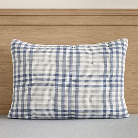 Chase Waffle Plaid Standard Sham